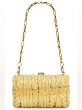 Cult Gaia Helene Clutch in Cornsilk